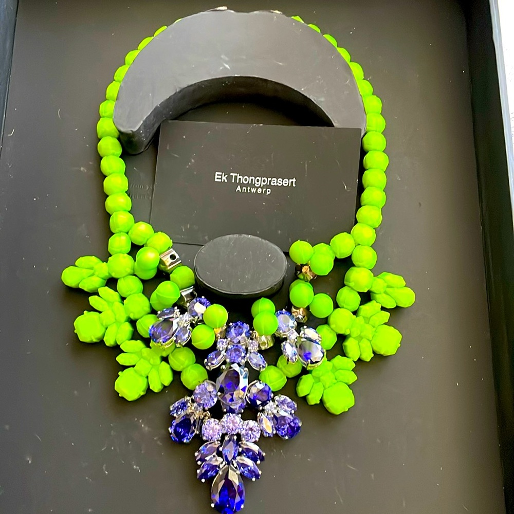 EK Thongprasert  green necklace